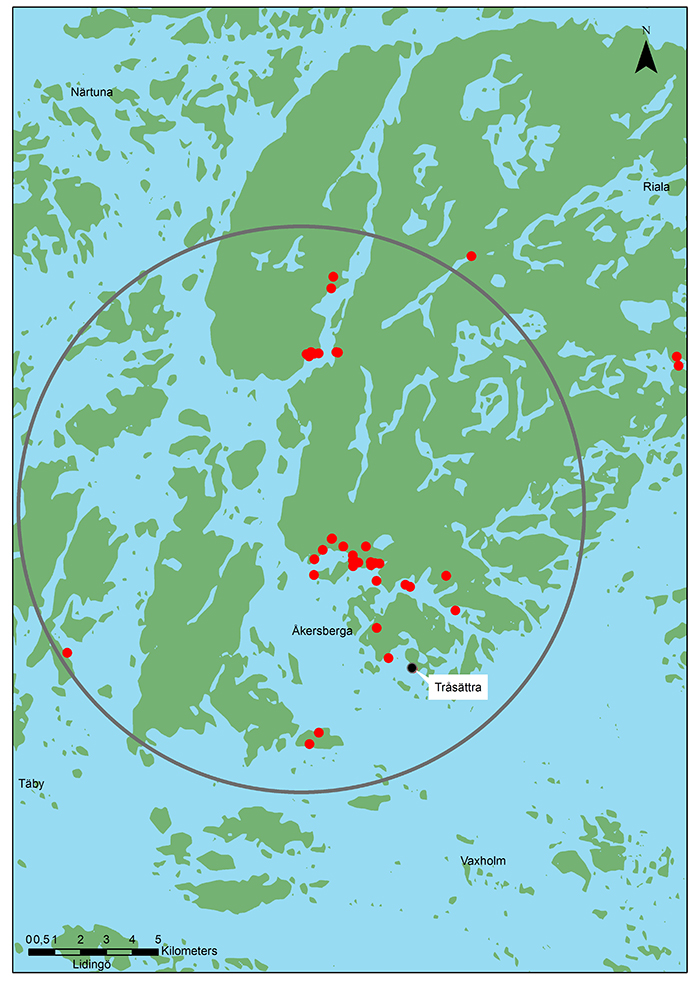 Neolitiska boplatser i Åkersberga bygd
