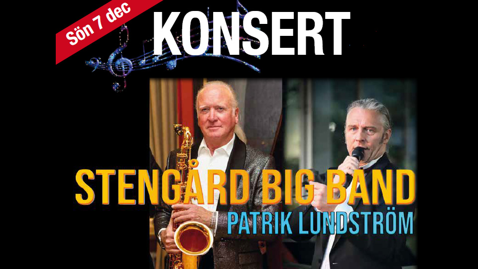 En man med saxofon och en som sjunger in i en mikrofon.