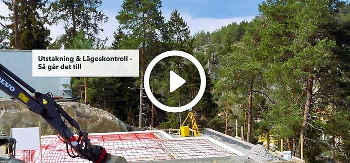 Process om hur utstakning och lägeskontroll går till