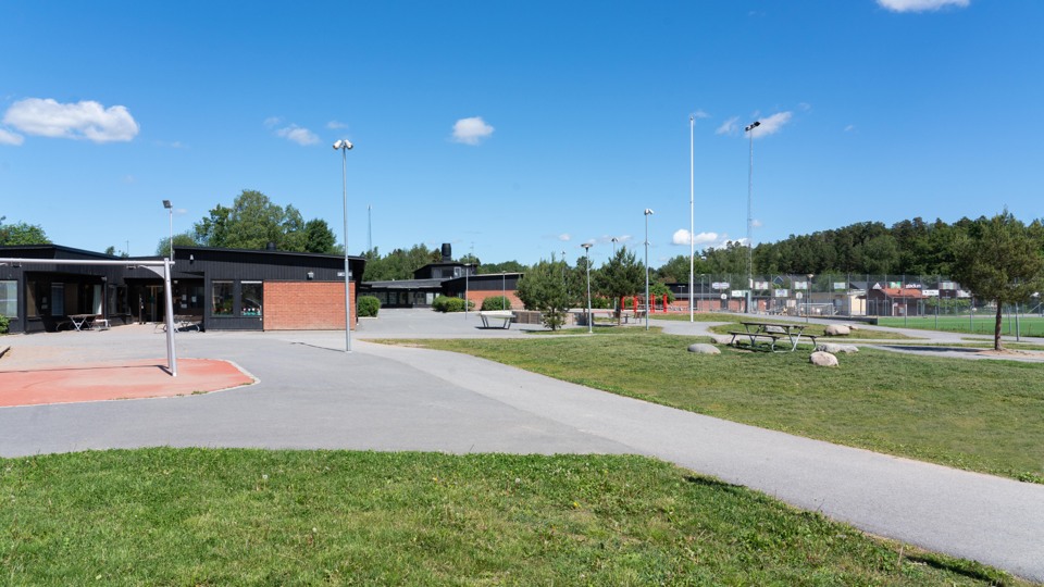 Margretelundsskolan byggnad på Manfred Bondesväg 5