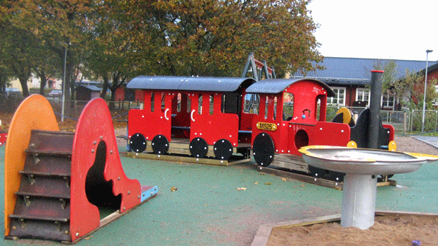 Bild på Skolvägens lekplats
