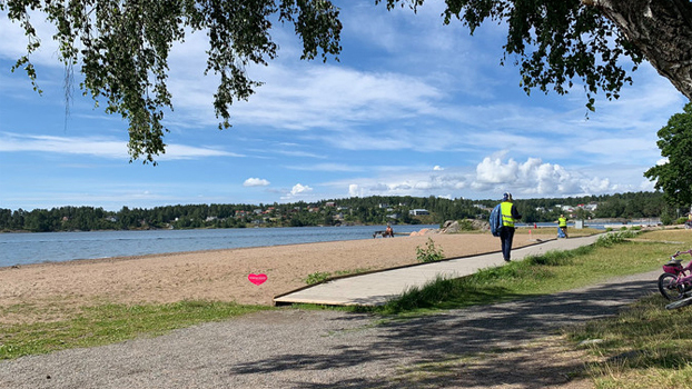 Österskärs havsbad, Solbrännan