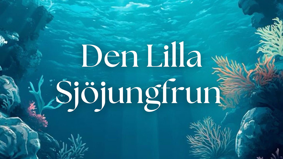 En illustration av ett landskap under vatten.