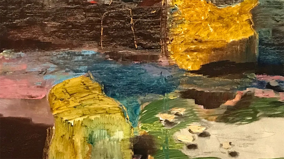 En abstrakt målning.