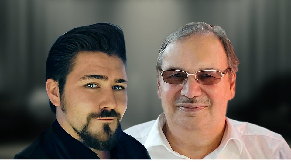 Valokuva artisteista Salomon ja Tino Hörman