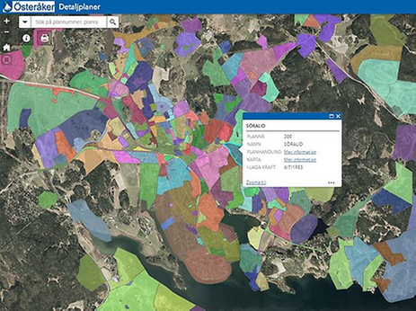 Karta för detaljplaner