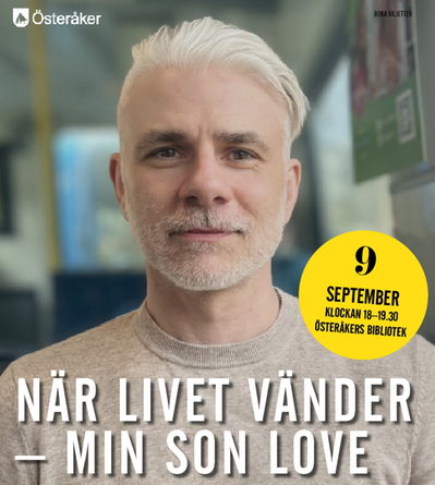 Man tittar in i kameran med känslosam blick