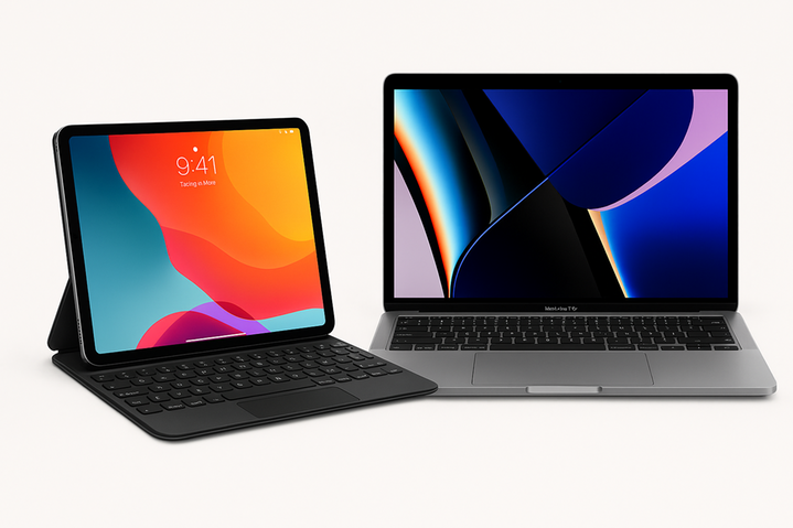 En iPad och en Macbook