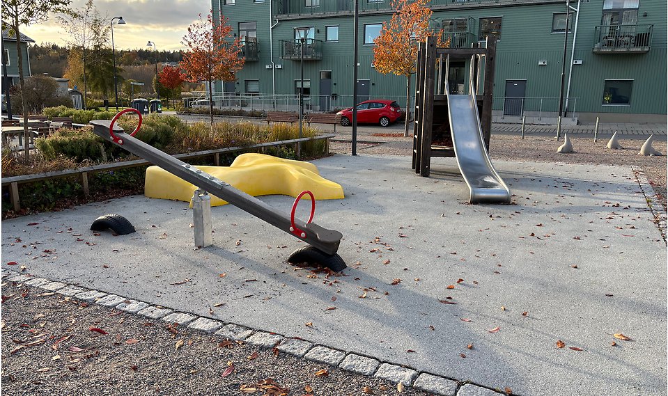 Bild på Täljövikstorgets lekplats