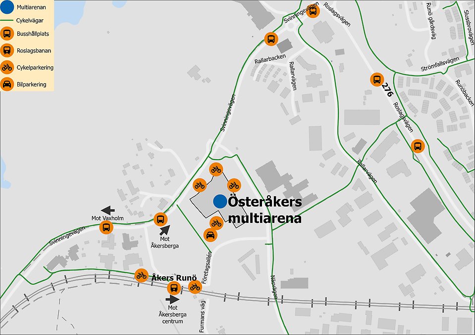 Hitta till multiarenan - Österåkers kommun