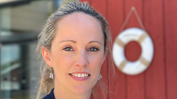 Porträtt på Hedda Odell, som är verksamhetschef för vård oc omsorg i Österåkers kommun