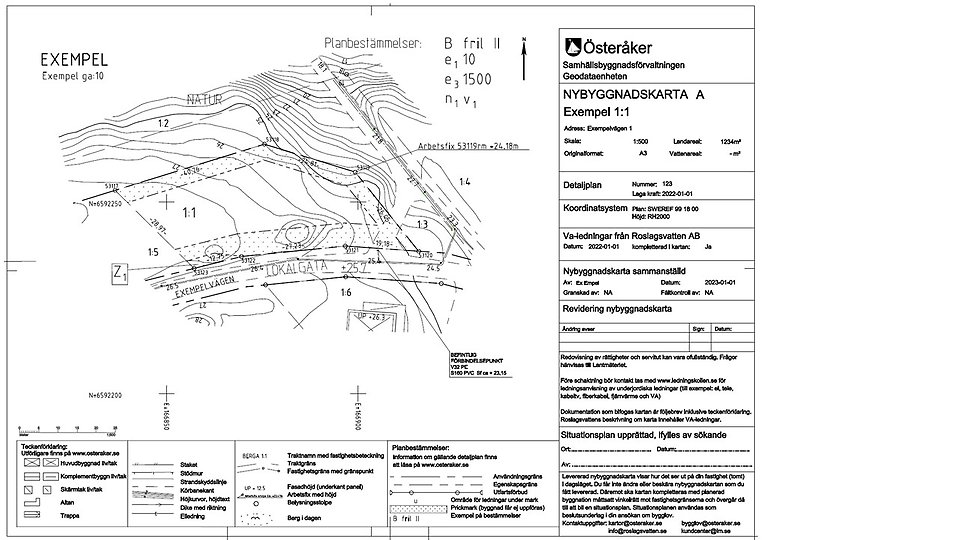 Nybyggnadskarta A