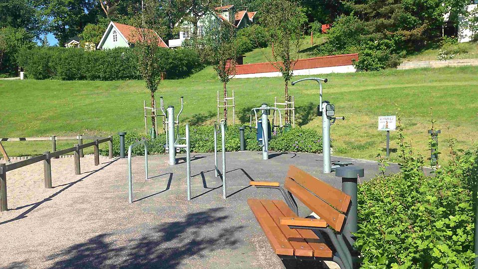 Utegymmet vid Oceanparkens lekplats